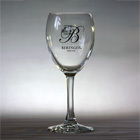 Promotional wine glass